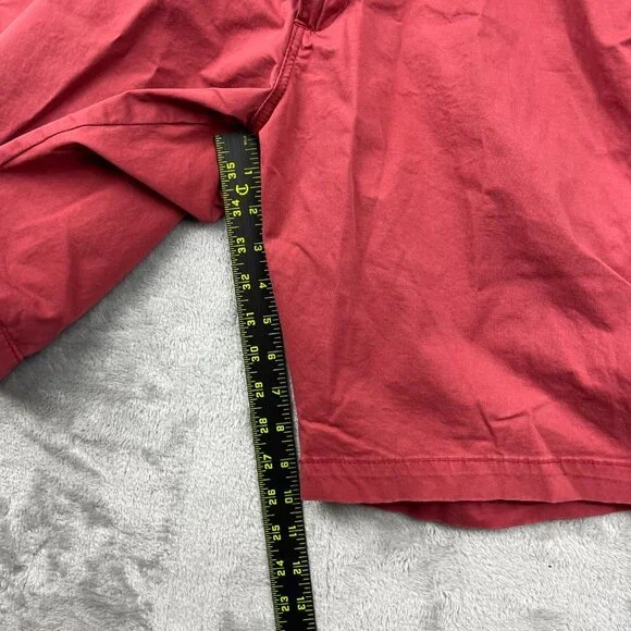 Lee Red Flat Front Cotton Shorts Men's Size 36 - Picture 7 of 8